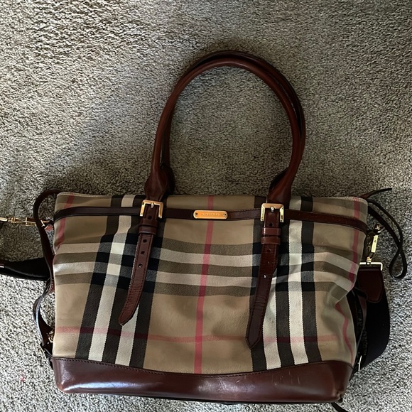 Burberry diaper bag/ large tote - Picture 1 of 6